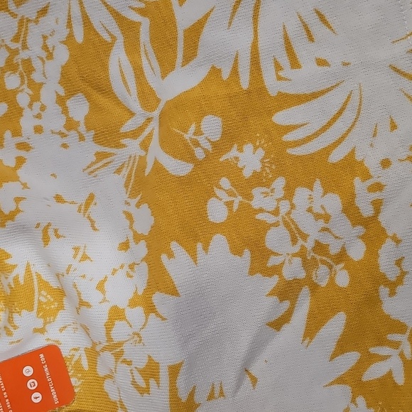 Sundry Floral Print Cut Off Shorts Size 1 Small Mustars & White - Picture 4 of 8